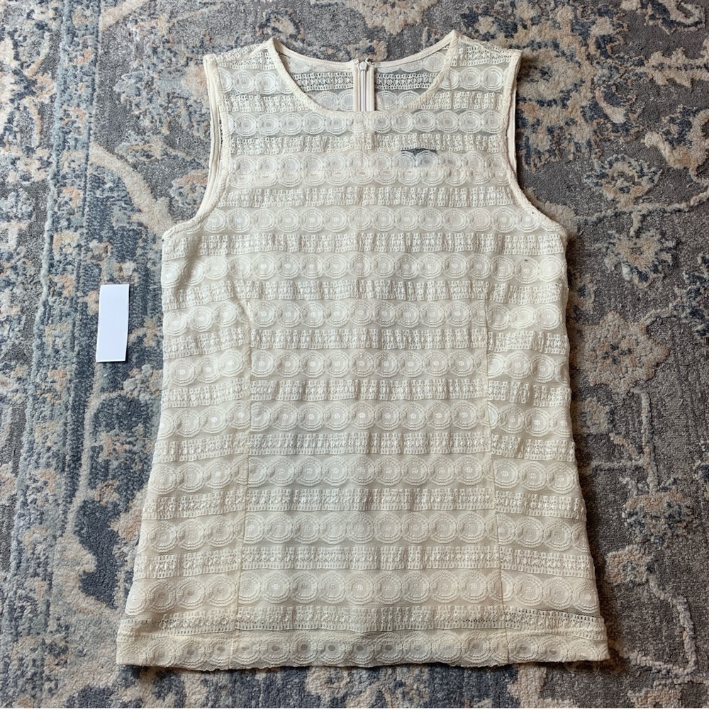 Ann Taylor Ivory Lace Blouse